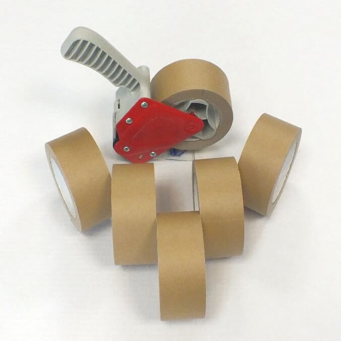 Pack Cierra Cajas Cinta Papel  Kraft de 45 M 