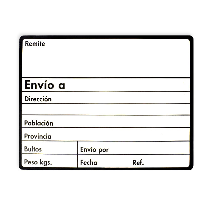 Etiqueta adhesiva ENVIO