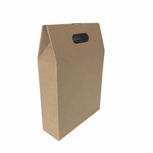 Muestras de caja para 3 botellas con asa 