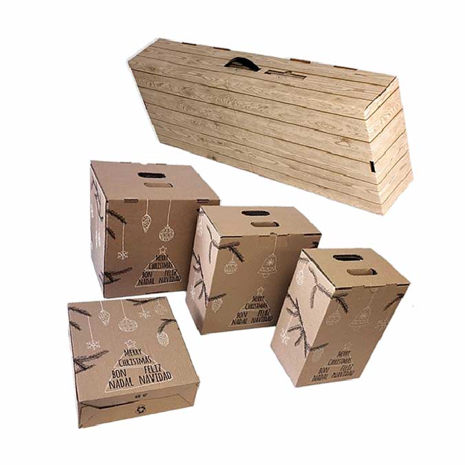 Muestras de cajas de navidad