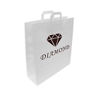 Bolsas Personalizadas Blancas Asa Plana 