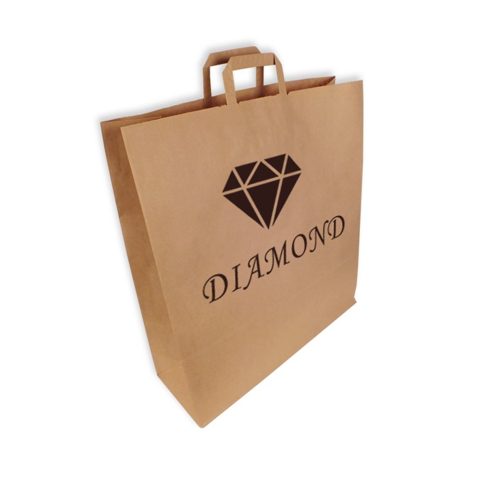 Bolsas Personalizadas Kraft Asa Plana