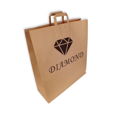 Bolsas Personalizadas Kraft Asa Plana
