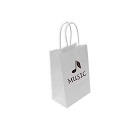 Bolsas de Papel Pesonalizadas Blancas 14+8,5X21,5CM