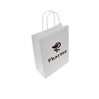 Bolsas de Papel Personalizadas Blancas 24+11X31CM