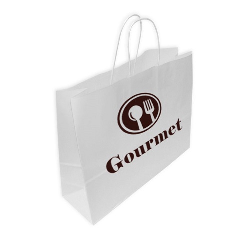 Bolsas de Papel Personalizadas Blancas 40x12x31CM