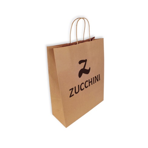 Bolsas Personalizadas Kraft con Asa Rizada 