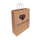 Bolsas Personalizadas Kraft Asa Rizada 
