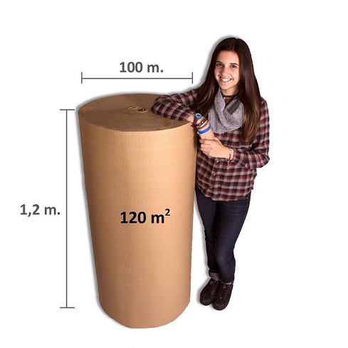 Bobina Cartón Ondulado 120 cm - Protección 