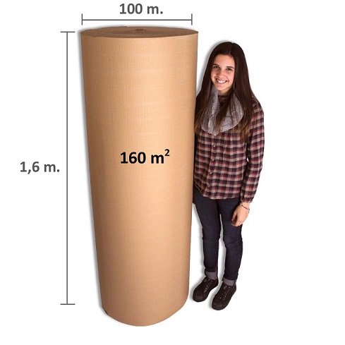 Bobina Cartón Ondulado 160 cm - Protección