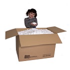 Caja de material de relleno y proteccion