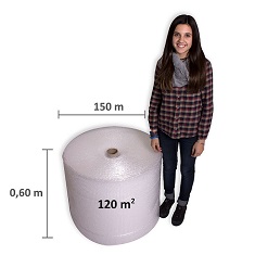Plastico de burbujas 90m2
