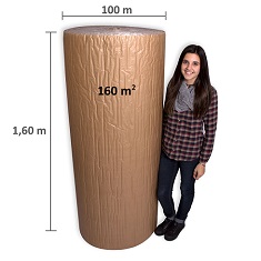 Plastico burbujas 160m2 y Papel kraft