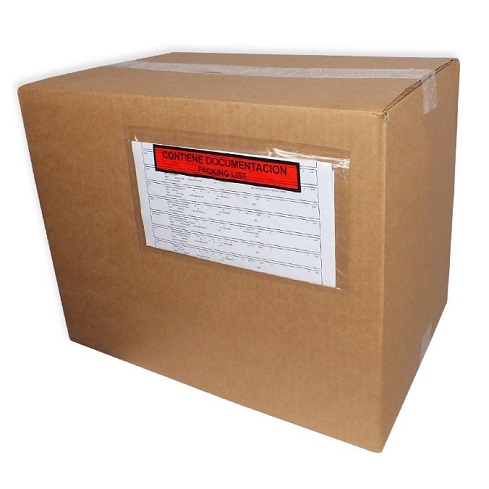 Sobre adhesivo Packing list Mediano