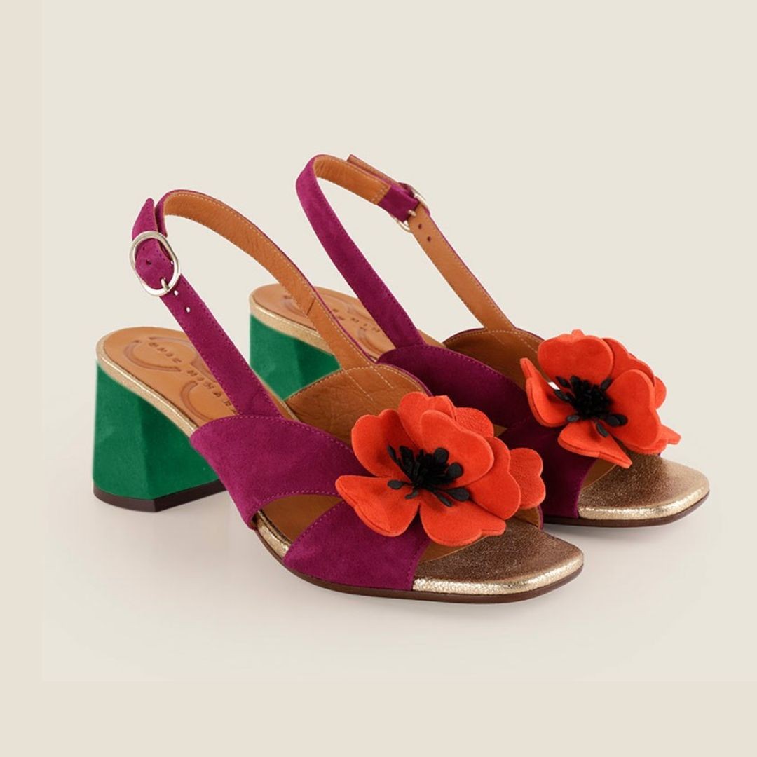 サンダル・ミュール CHIE MIHARA Women Sandals 414496 RUTINA46 Purple Chie Mihara RUTINA MULTI sandals | Spring-Summer Collection
