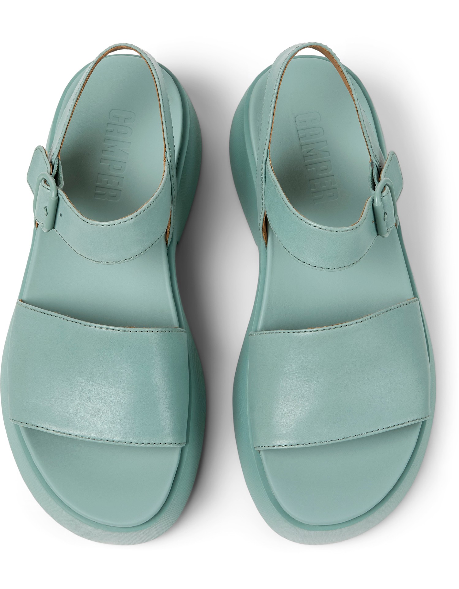 Camper TASHA - Ciabattine con tacco - mittelbraun/marrone