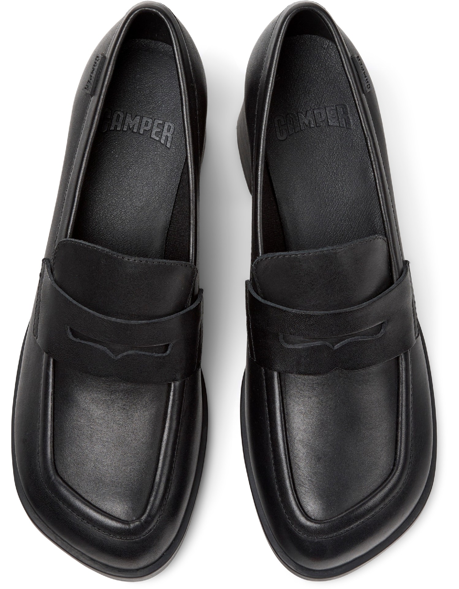 camper women's Kora loafer in black leather | Tascón Barcelona