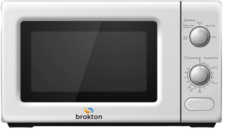 Microondas Sin Grill BROKTON BRMIC205W | Blanco | 700W