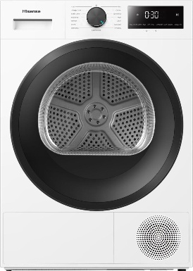 Hisense DH1I800UWDE secadora Independiente Carga frontal 8 kg Blanco