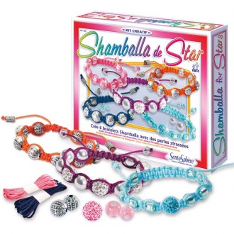 Kit for the making of shamballa star bracelets