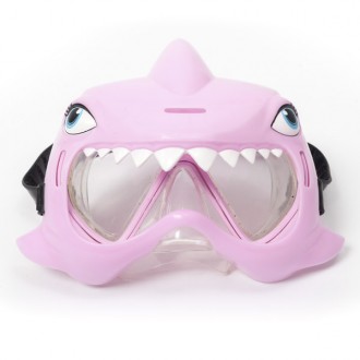 Swim mask pink shark