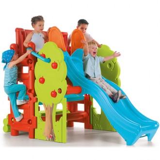 Play-house with slide