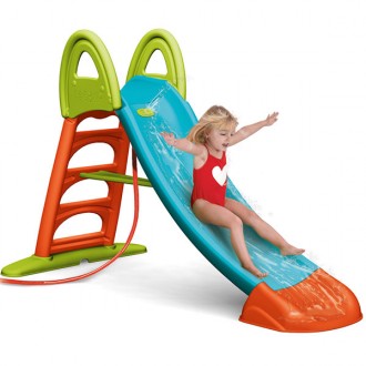 Foldable slide with water slide 10