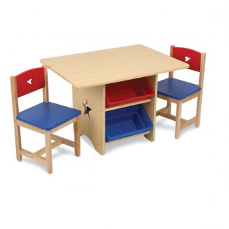 Set of table and star chairs