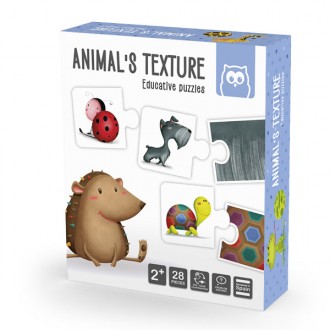 Animals Texture Montessori Puzzle
