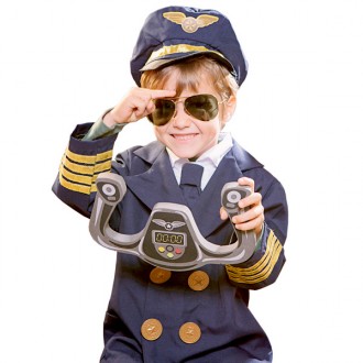 Airplane pilot costume one size