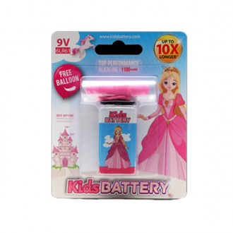 1 alkaline battery 6LR61 9V princess