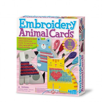 Embroidery Animals Cards