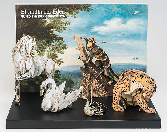 arte y cajas de cartón reciclado -cartoonjobs Jardín del Edén