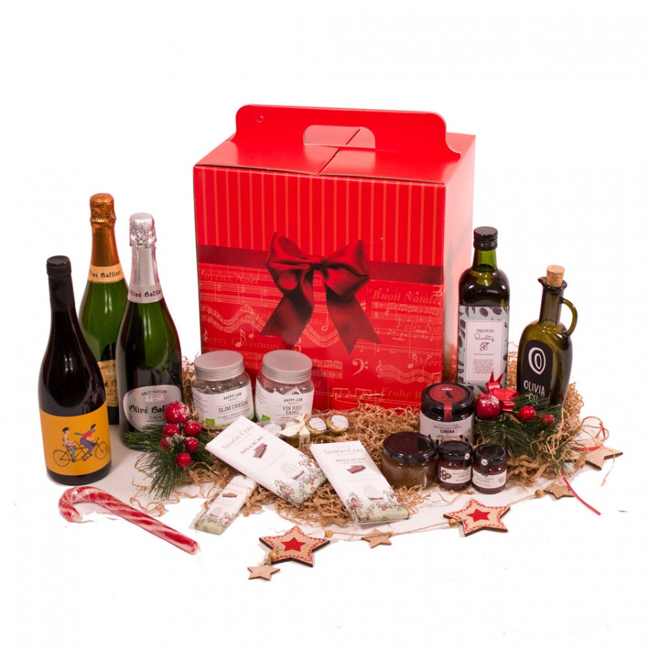 Caja lote navidad - Estampado Rojo 33 x 24 x 34 cm