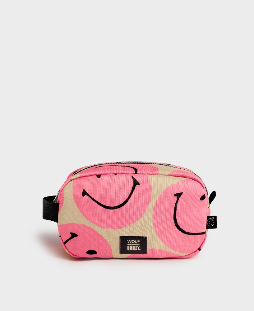 Smiley® Pink Toiletry Bag
