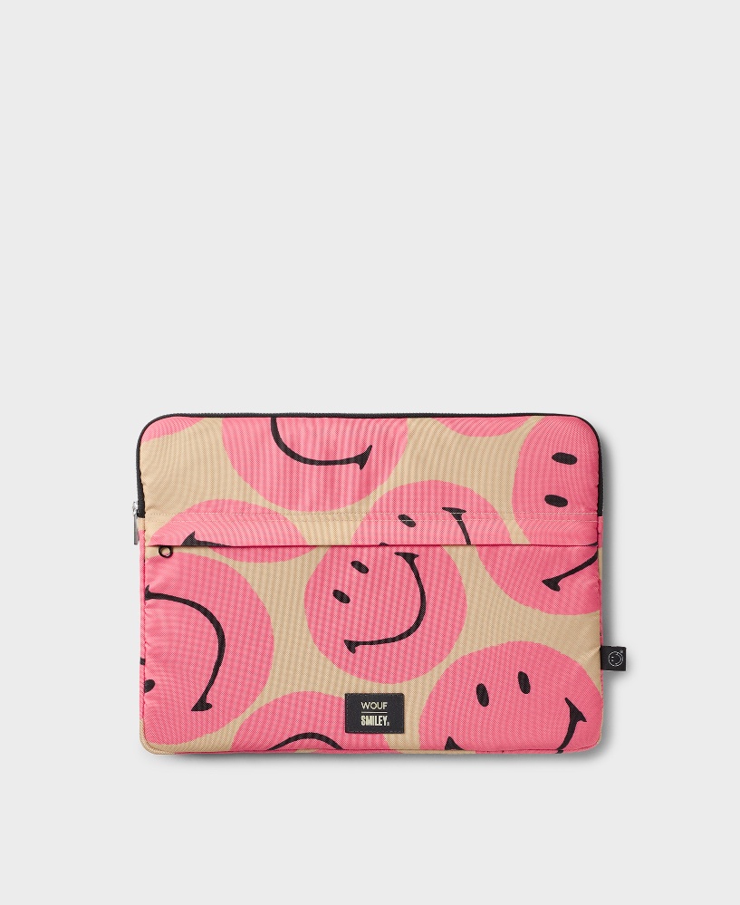 Smiley® Pink Laptop Sleeve 15