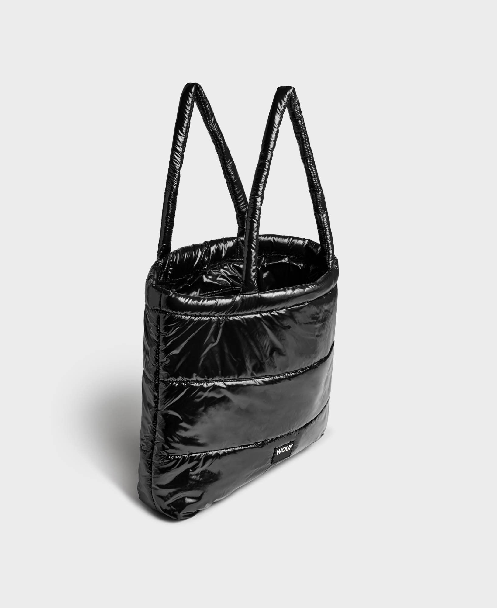 Black Glossy Tote bag