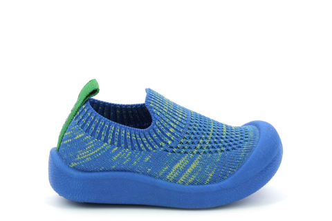 Sneakers without Laces 878463-10/53 BLEU VERT