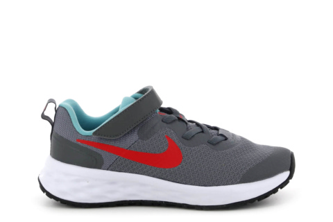 Sneakers with Adjustable Straps DD1095/006 SMOKE GREY SIREN RED